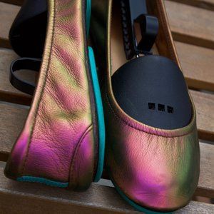 Custom Chameleon Tieks EUC Fuchsia - Gold - Green